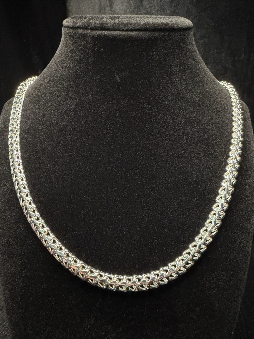 Franco 24in 6.5MM Italy 925 Stamped Silver Premium Finish Necklace Brand New
